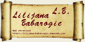 Lilijana Babarogić vizit kartica